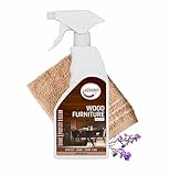 JusGro Wood Polish Spray For Furniture | Furniture Cleaner Spray | Wood Polish Liquid | Wood Shining, Cleaning & Protector | Shiner For All Types Of Wooden Items 1 Nos.
