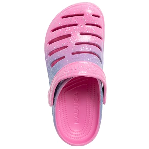 Image of Nautica Kids Clog Sandals - Slip-On Lightweight Water Shoes with Adjustable Heel Strap - Comfortable EVA Slip-Resistant Clogs for Boys & Girls - Toddler & Youth Sizes