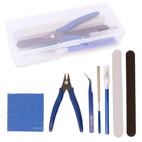 Hartem - Kit di strumenti per modellismo | Set di 8 pezzi per modellismo | Compatibile con kit Gundam, Gunpla, Miniature e Modelli in scala