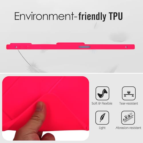 Coque Xiaomi Pad 7 Pro antichoc avec béquille multi-angle rose - 6