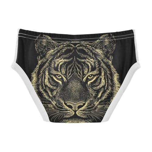 visesunny Boys Cotton Underwear Tiger Head Pattern Printed Toddler Soft Training Briefs Size 2T-8Y for Kids2