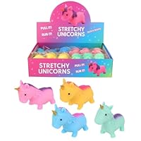 LND Gifts Squishy Toy Stretchy Unicorn Toy - One Included Unicorn Squishy Fidgets Perfect for Kids. Unique gifts for Kids and adults too. Girls Stocking Fillers, Party Bag Fillers For Girls.