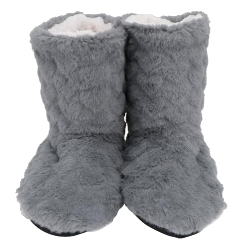 GANAZONO Botas Altas Antideslizantes para Mujer Forro Polar, Adecuadas para Uso en Casa y Baile en Temporada Fría