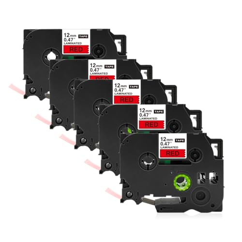 RolyPoly777 �݊� �u���U�[�H�� TZe-431 �Ԓn������ 12mm�� 5�Z�b�g ����8m �s�[�^�b�` P-touch �ėp �e�[�v�J�[�g���b�W ���ϋv�݌v ���S���d�l �I�t�B�X/�q��/�����X/�ƒ�p ���p�r���p�\