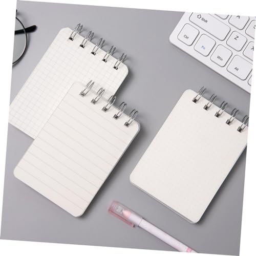 Mini cahier de bureau NUOBESTY lot de 4 carnets pointillés à spirale pour notes - 5