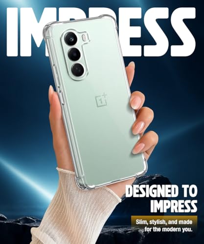 Image of WOW IMAGINE Clear Back Cover Case for 1+ OnePlus Nord CE 6 Lite 5G | Shockproof Soft TPU Case | Cushioned Edges for Ultimate Protection Back Cover Case - Transparent