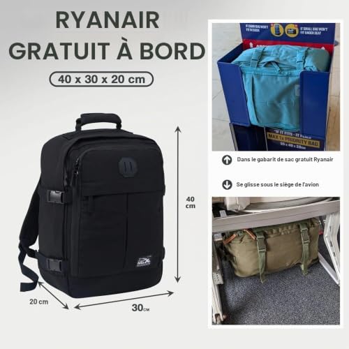 Valise Cabine Voyage Avion : Cabin Max Metz Bagage- Bagage de cabine Mixte (Top 1) – Image 3