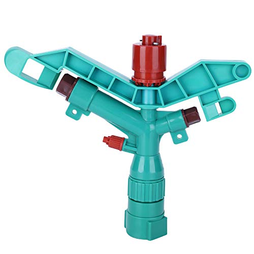 G1in DN25 Rocking Arm Sprinkler | 360 Degree Rotation for Full Circle/Fan Shape Spray | 15-21m Range Irrigation for Lawn/Farm/Garden | 2.5-5.0kg Pressure, Sturdy PP