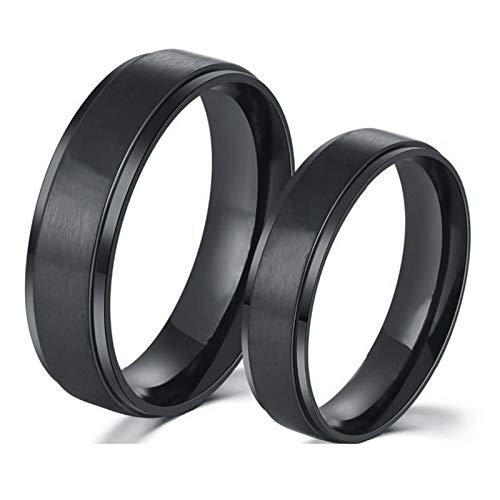 Alliance acier inoxydable bague couple minimaliste durable
