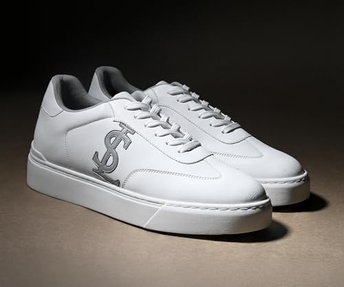 Image of LOUIS STITCH Men's Casual Lightweight Lace-Up Low-Top Sneakers for Men| Cushioned Comfort | Lightweight & Comfortable Casual Lace-Up Shoes | LSP-SNK-AVI-Lace-Ups