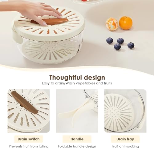 Keledz LS-01 Kitchen Colanders Bowl, Plastic Food Strainers thumb #2