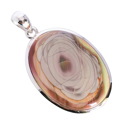 Pendentif en argent 925 et jaspe impérial, le cadeau d'anniversaire idéal