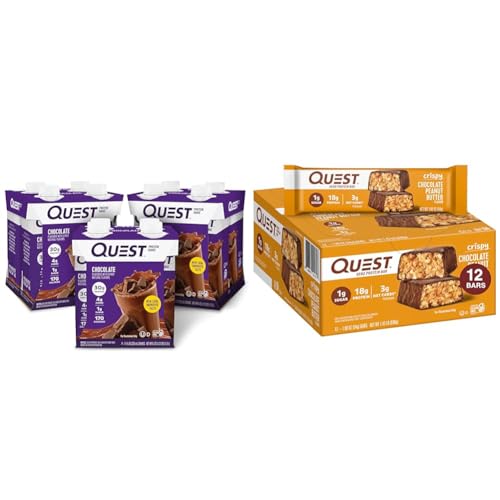 Quest Protein Shake Chocolate 12 Pack y Barras Chocolate PB 12 miniatura 1