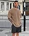 Oversized Tshirts for Men Short Sleeve Vintage Washed Basic Loose Tees, Solid Khaki, 2XL