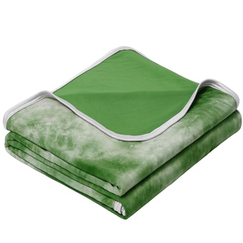 Image of inhand Cooling Blanket King Size (90 inchx108 inch), Cooling Blankets for Hot Sleepers, Absorbs Heat to Keep Adults Cool for Summer Nights Sweats, Thin Cold Lightweight Blanket for Couch Bed, Grass Green