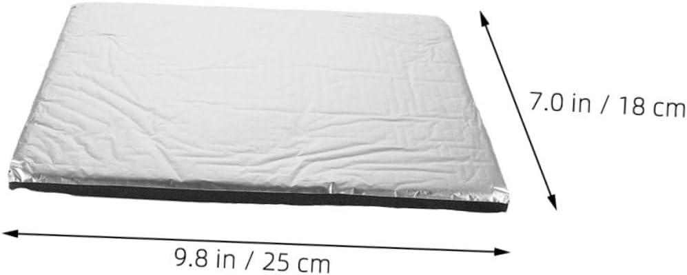50pcs Aluminum Foil Car Soundproofing Mat Noise Reduction Pads Insulation Sound Proofing Mat for Home Office