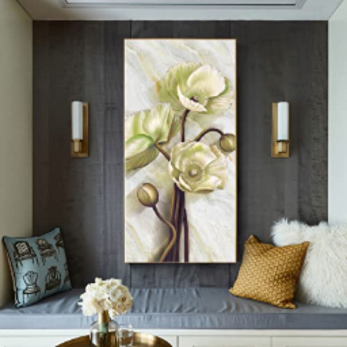 Rétro Fleur Style Minimaliste Toile KEBIA pour un art mural premium