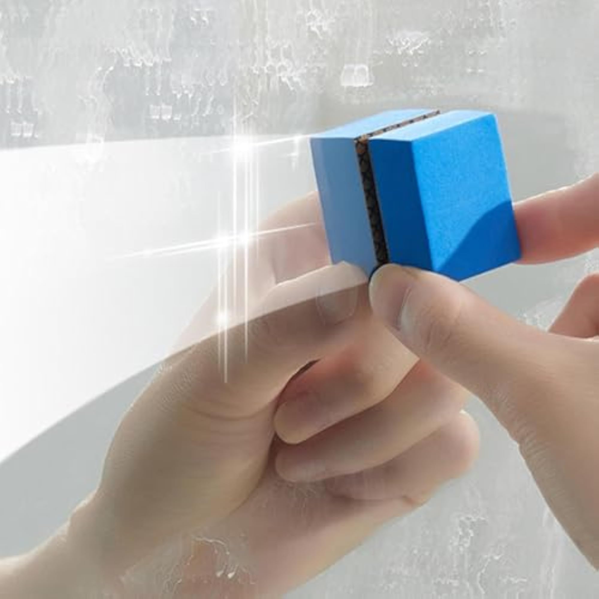 Portable Sponge Block for Shower & Bathroom Cleaning