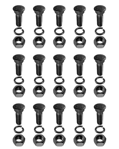15Pcs Cutting Edge Plow Bolts 3/4"-10 x 2-1/2", Snow Plow