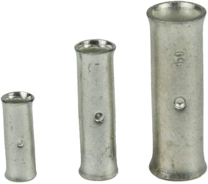 UKCable-Ties Copper Tube Butt Connectors Terminals Straight Joiner Crimp/Solder (10, 50mm²)