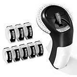 EazeID Prägegerät mit 8PK Prägebändern, Manuelles 3D Prägegerät Retro Vintage, Etikettiergerät 3/8 Zoll mit Wasserfesten Etiketten – Für Bastelset, Kinder DIY Hobbyprojekte, Zuhause, Büro & Schule