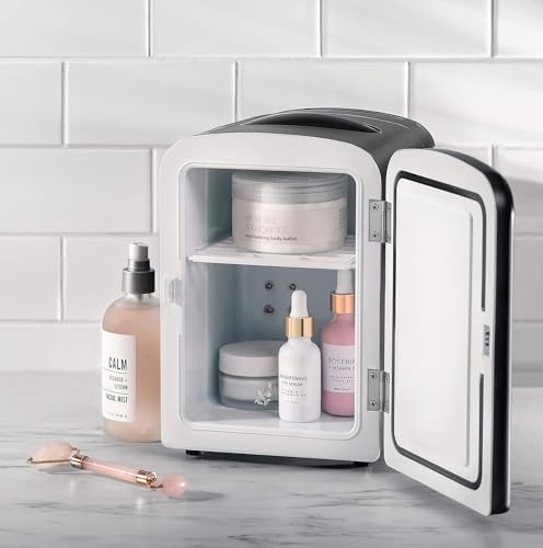 Chefman - Iceman Mini Portable Black Personal Fridge Cools Or Heats and Provides Compact Storage For Skincare, Snacks, Or 6 12oz Cans W/A Lightweight 4-liter Capacity To Take On The Go - image 2