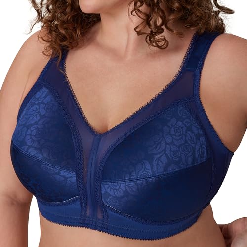 Image of Playtex Women's Wireless Bra, 18 Hour Plus-Size Bras Available, Full Coverage, Smoothing, 4693, Single or 2-Pack