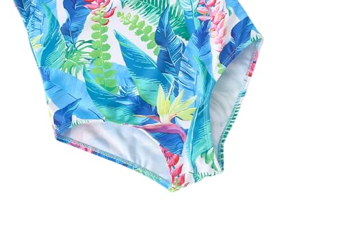 Image of Toddler Swimsuit Girl One Piece Rash Guard Tankini Bathing Suit Little Girls Sleeveless Quick Dry Swimwear 4-8 Years