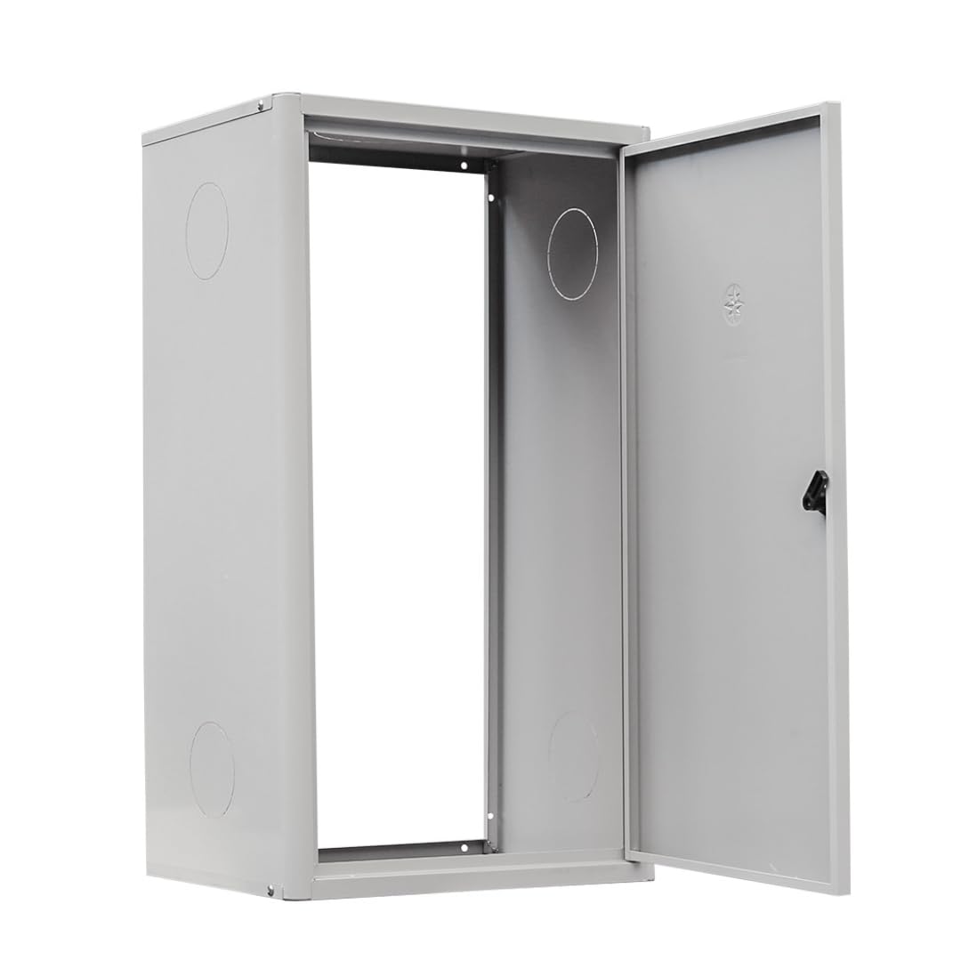 Copricaldaia da Esterno e Interno in Lamiera Preverniciata Bianco-Grigio SP. 6/10 – Dimensioni 120x70x53cm – Con Kit di Montaggio, QR code per Istruzioni e Pellicola Protettiva – Dotato di chiave