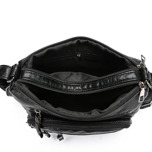 2024 Shoulder Bag Versatile Trendy Leather Bag Multi Compartment Crossbody Bag for Women Versatile Fashion Bag4