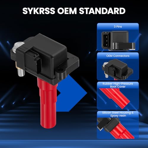 Image of 6-Pack UF287 Ignition Coils Compatible with Subaru Outback 2001-2009, B9 Tribeca 2006 2007, Tribeca 2008-2009, Legacy 2008-2009, 3.0L H6 - Replaces GN10435 U5190 22433AA411 22433AA441 48674