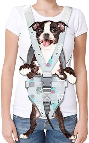 SlowTon Dog Carrier Backpack, Adjustable Pet Front Carrier for Small Medium Dogs, Legs Out Easy-Fit Dog Travel Bag for Hiking Camping…