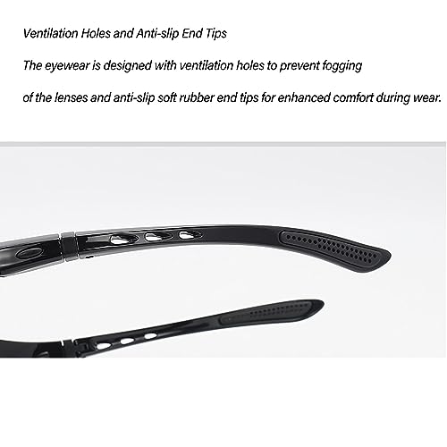 Lunettes de sport Drfeify protection UV mixtes pour chute libre - 3