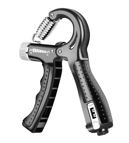 Image of 5KG To 100KG Weight Adjustable Hight Quality Hand Gripper for Men & Women |Hand Grip|Finger Exerciser|Power Gripper|Hand Exerciser Equipment|Hand Strengtheners with Counter finger gripper (Black Counter)