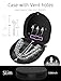 Retainer Case, Compatible with Invisalign, Vivera, Slim Aligner Case with Vent Holes, Portable Orthodontic Container with Removal Tool, Brush and Lanyard, Black