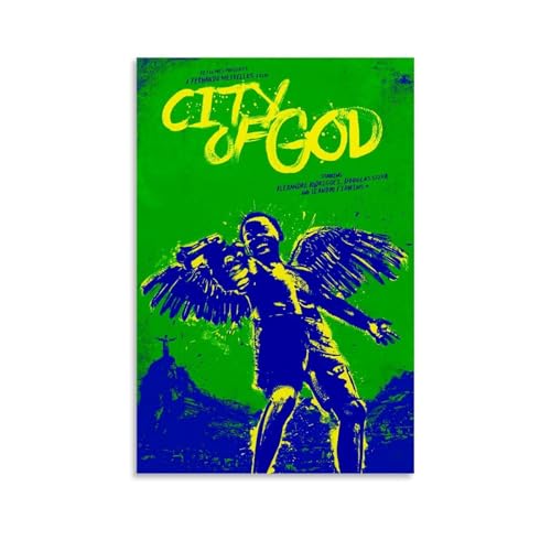 Póster decorativo de la ciudad de Dios con películas y series de televisión, 30 x 45 cm, estilo sin marco