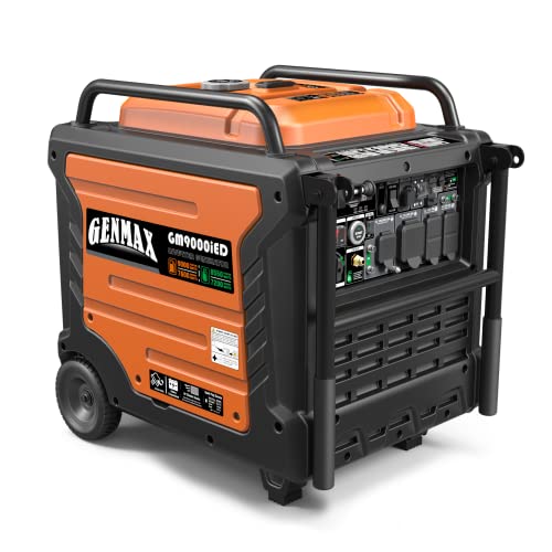 GENMAX Portable Generator, 9000W Super QuietDual Fuel Portable Engine with Parallel Capability, Remote/Electric Start, Ideal for Home backup power.EPA Compliant (GM9000iED) - Image 3
