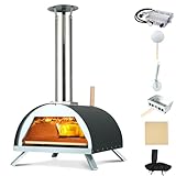 Hello. Dr 13 inch Multi-Fuel pizza oven outdoor-portable wood fire and gas pizza oven for outside-Outdoor Cooking Pizza Maker-outdoor pizza oven with Pizza Cutter & Carry Bag,pizza stone, pizza peel