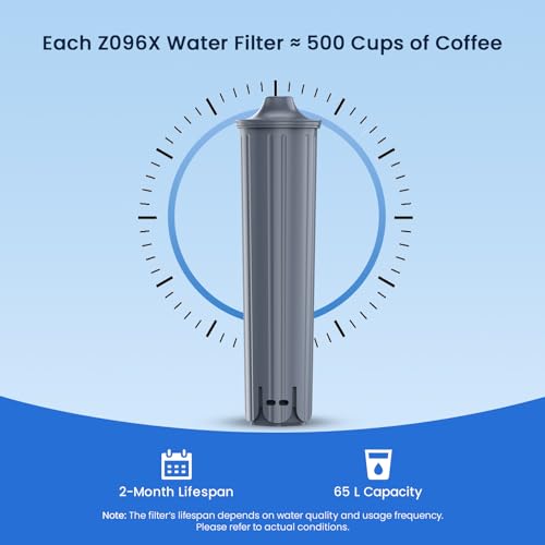 GLACIER FRESH Wasserfilter Kompatibel mit Jura® E8, E6 Kaffeevollautomat, 6 Stück