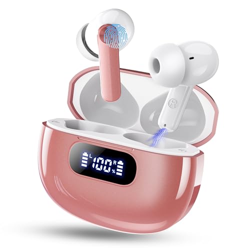 Auriculares Inalambricos Bluetooth, Auriculares Bluetooth 5.3 Con Controlador De 14,2 Mm, Hifi Estéreo, 48h Reproducción Cascos Inalambricos Con Pantalla Led, Ajuste Cómodo, Ip7 Impermeable, Usb-C Auriculares Inalambricos Bluetooth, Auriculares Bluetooth 5.3 Con Controlador De 14,2 Mm, Hifi Estéreo, 48h Reproducción Cascos Inalambricos Con Pantalla Led, Ajuste Cómodo, Ip7 Impermeable, Usb-C