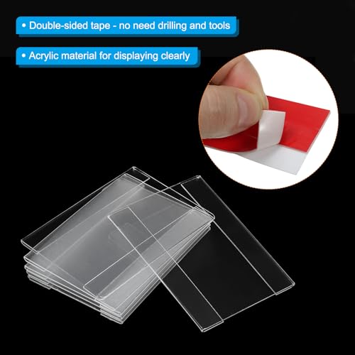 Marcos de fotos acrílicos de pared de 3.5x5 pulgadas PATIKIL transparentes para oficina juego de 8 4
