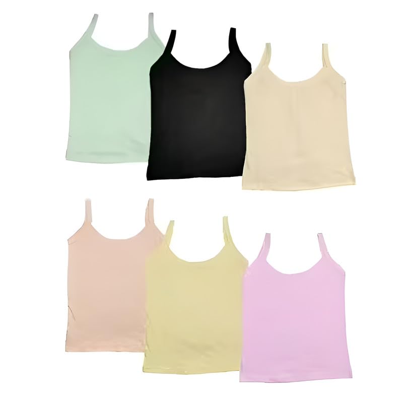 Image of INNERO Girl's Cotton Camisoles Slips, Baby Girl Kingri, Sameez for Girls, Kid's Innerwear Chemise Baniyan, Shamiz for Kids