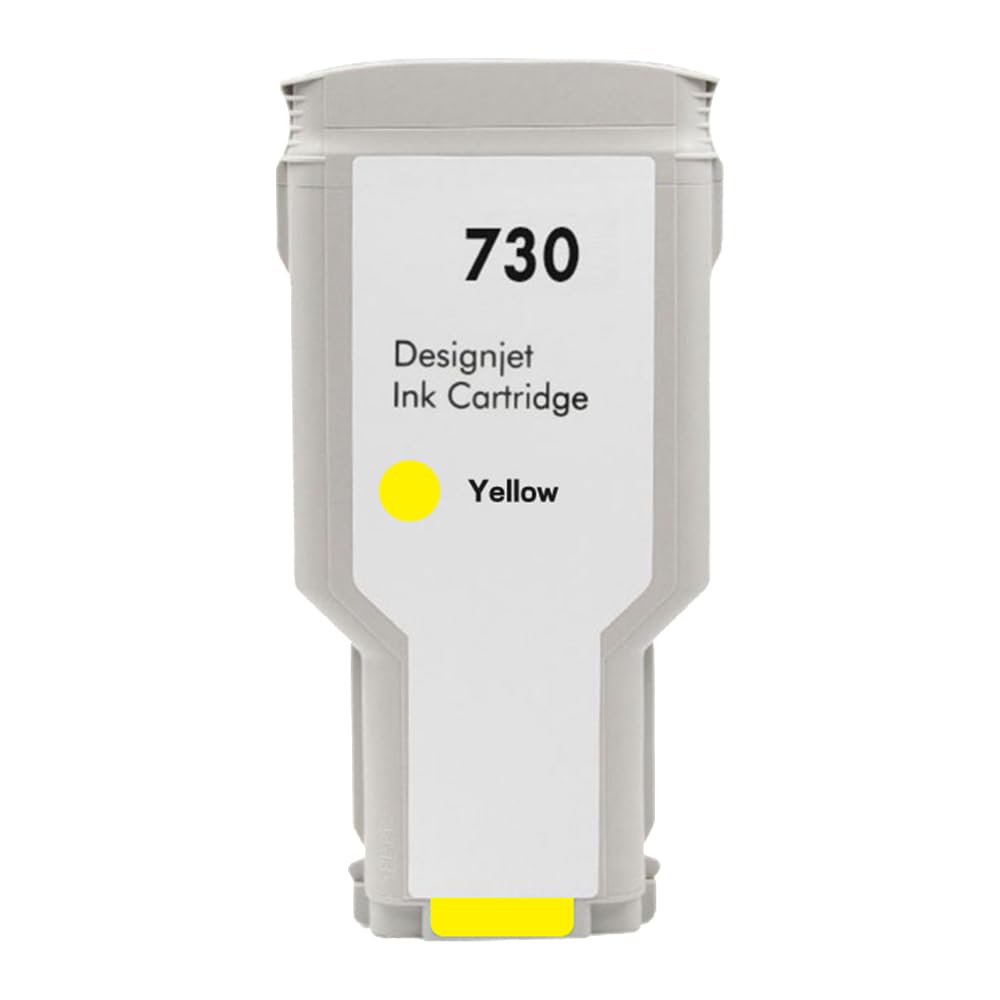 Cartucce d'inchiostro compatibili 730 giallo 300 ml P2V71A P2V72A P2V73A P2V68A P2V69A P2V70A Ricambio per stampante HP Designjet T1600 T1700 T2600