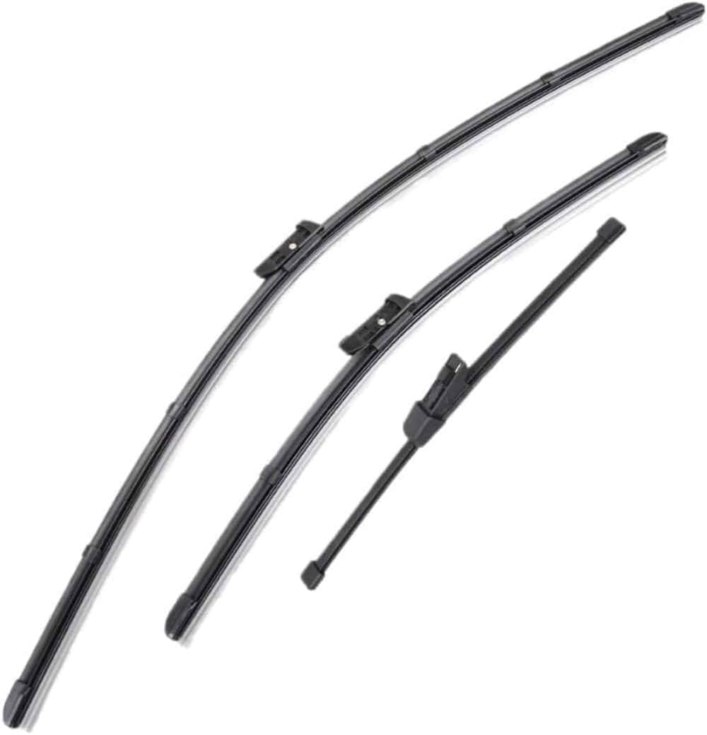 ANYANH Car Windscreen Wipers for VW Polo 6R Hatchback 2017-2009, All-Weather Performance Front Rear Wiper Blades Set Wipers Replacement Kit