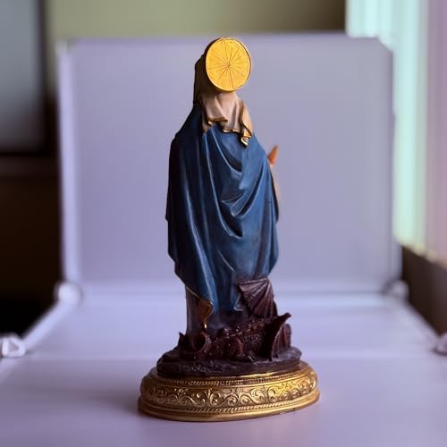 Estatua de Santa Marta de Betania 12 pulgadas Resina Multicolor miniatura 4
