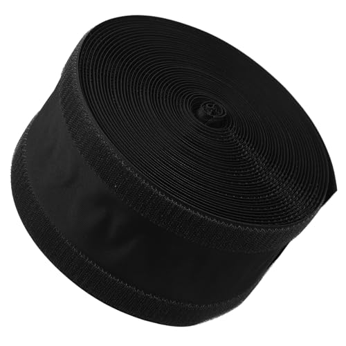 jojofuny Organisateur de Câbles Noir Flexible et Réutilisable en Polyester et Nylon, Protecteur de Câble pour Sol Bureau et Maison