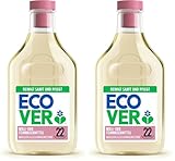 Ecover Feinwaschmittel Wolle & Feines (1 L/22 Waschladungen), Flüssigwaschmittel mit pflanzenbasierten Inhaltsstoffen, Ecover Waschmittel für empfindliche...