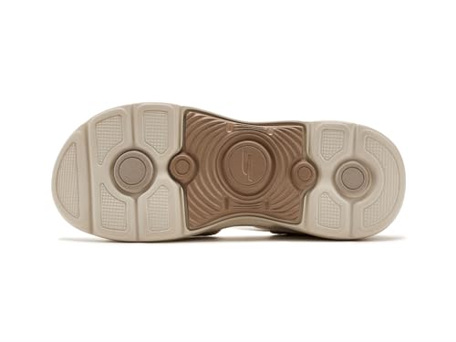 Skechers SKECHERS, Womens, On-The-Go GO Walk Arch Fit 2.0 Sandals w/Shiny Yarn, Tan, 8, B - Medium
