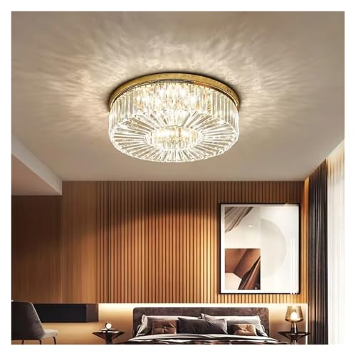 Plafonnier dimmable lustre moderne cristal salon décoration