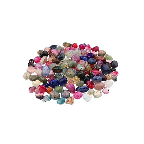Nklaus 100G Pietre Burattate Agata 5-10 Mm Pietre Curative Pietre Gemme Decorazione Pietre 14694